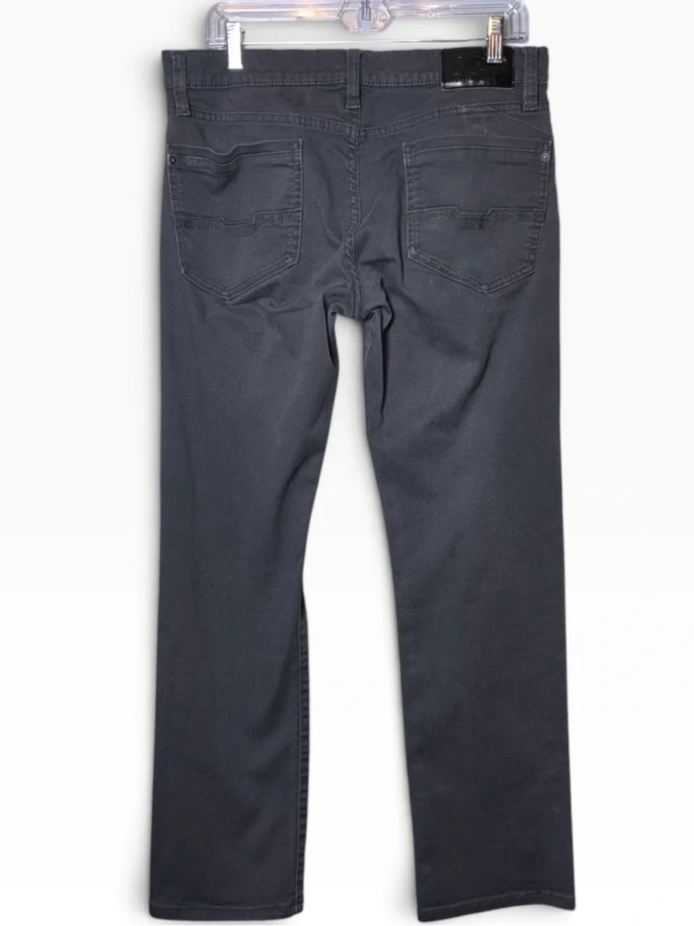 Joseph Abboud Pipe Slim Straight Leg Jeans in dark gray Size 33 x 30